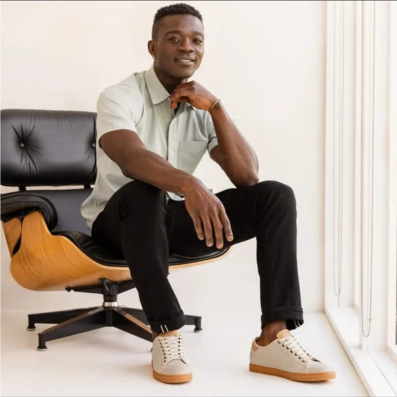 Patina/Portland Leather Men’s Low top Canvas Sneakers - M 7.5 - Picture 3 of 3